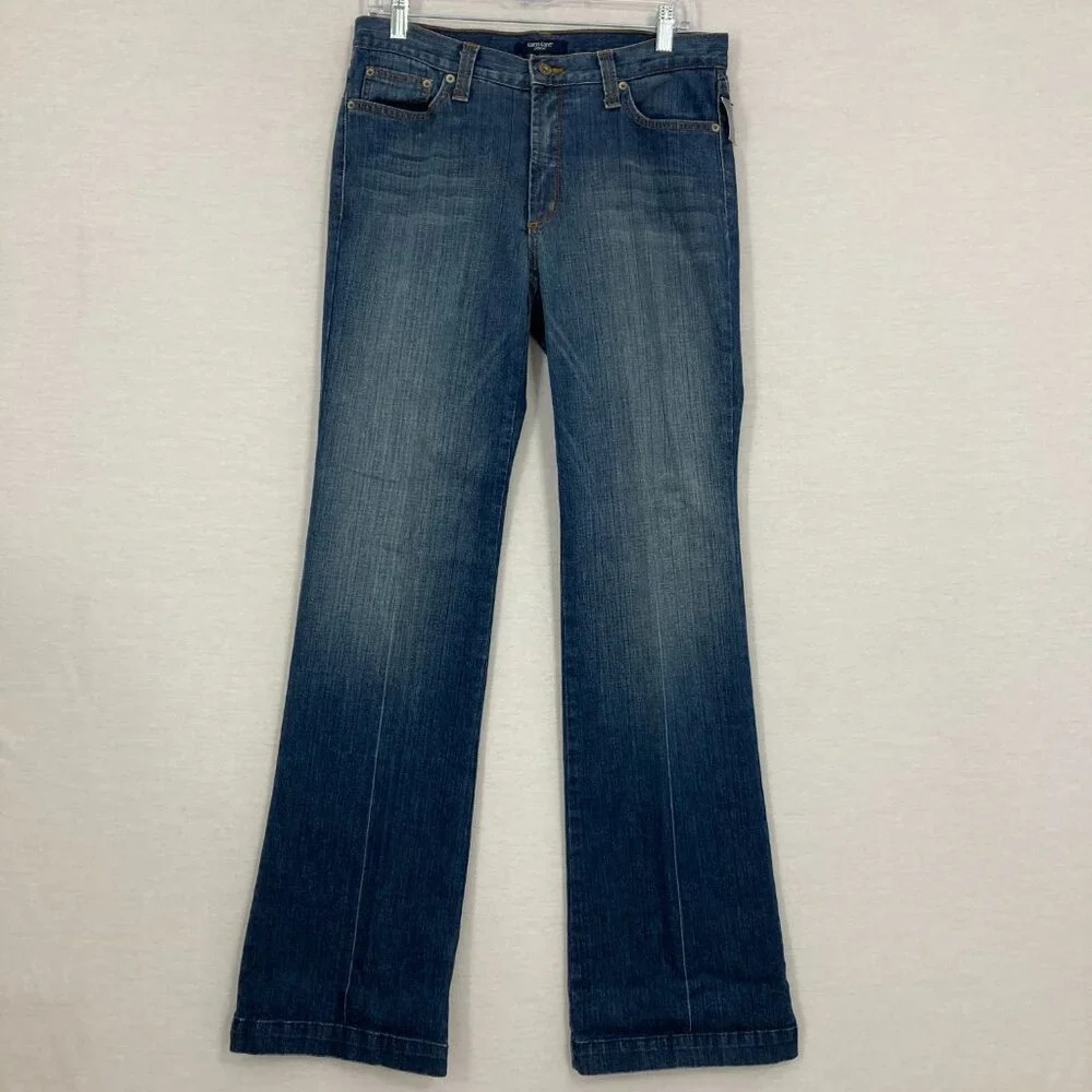 New Karen Kane Medium Wash Mid Rise Bootcut Jeans size 8